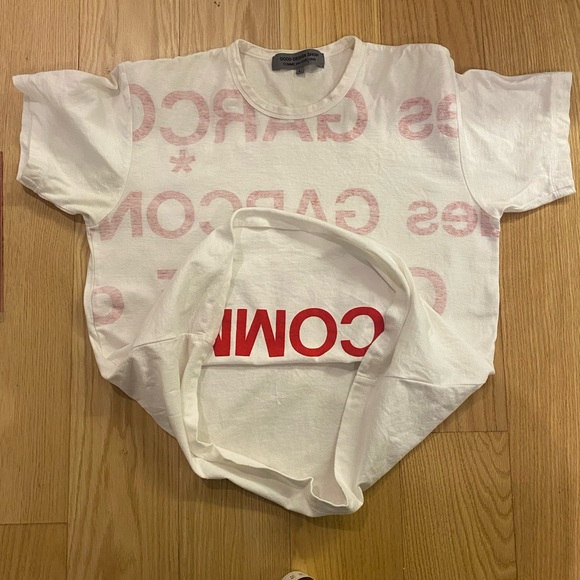 Comme Des Garçons x Good Design Shop t-shirt, inside out reverse screen print L - Picture 7 of 8